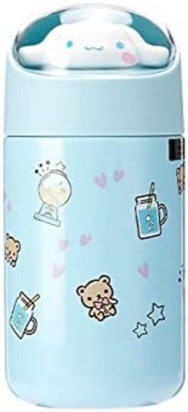 POYIPI Anime Water Bottle Cute Water Bottle Stainless Steel Vacuum Insulated Coffee Mug Coffee Travel Mug for Hot Drinks.