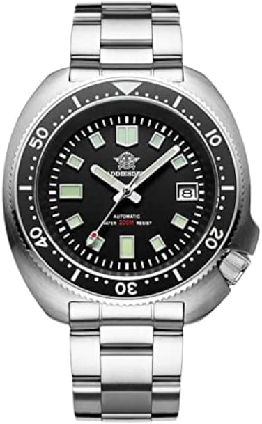 ADDIESDIVE Automatic Diver 200 M Mens Watch Luminescent Mechanical NH35A Analog Stainless Steel.