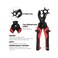 KingTool Leather Hole Punch Set, Super Heavy Duty Rotary Puncher, Multi Hole Sizes Maker Tool.