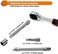 Egofine 46 Pieces 1/4 inch Drive Socket Ratchet Wrench Set, with Bit Socket Set Metric and Extension Bar for Auto Repairing and Household, with Storage Case.