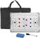 awagas Magnetic Soccer Coaching Board, Double-Sided Soccer Whiteboard for Coaches, Soccer Tactics Board Football Soccer Magnetic Coaching Board Whiteboard Kit with Magnets, Pen, Eraser, Bag. (18"x12".