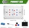 awagas Magnetic Soccer Coaching Board, Double-Sided Soccer Whiteboard for Coaches, Soccer Tactics Board Football Soccer Magnetic Coaching Board Whiteboard Kit with Magnets, Pen, Eraser, Bag. (18"x12".