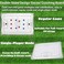 awagas Magnetic Soccer Coaching Board, Double-Sided Soccer Whiteboard for Coaches, Soccer Tactics Board Football Soccer Magnetic Coaching Board Whiteboard Kit with Magnets, Pen, Eraser, Bag. (18"x12".
