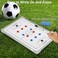 awagas Magnetic Soccer Coaching Board, Double-Sided Soccer Whiteboard for Coaches, Soccer Tactics Board Football Soccer Magnetic Coaching Board Whiteboard Kit with Magnets, Pen, Eraser, Bag. (18"x12".