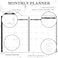 Coboll Monthly Planner 2022-2023 - 24 months Planner from JAN 2022 to DEC 2023, Monthly Planner 2022-2023, 9. 2'' x 11. 4'' , Planner with Inner Pocket, 24 Month Tabs, Inner Pocket - Black.