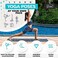 GRAND BASICS Instructional Yoga Mat with Carrying Strap: Cute Yoga Mat with 75 Illustrated Yoga Poses75 Easily-Followed Stretching Exercises - 1/4&rdquo; Thick, Non-Toxic, Non-Slip Yoga Mats for Women and M