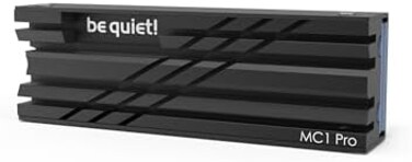 be quiet! be quiet. BZ003 MC1 Pro M. 2 SSD Cooler, heatsink with Heat Pipe, for Single and Double Sided 2280 modules.