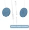 bebon Baby Bump Headphones Marvelous Edition, Plays and Shares Music, Sound and Voices to The Womb, Prenatal Speaker, Including Tunes APP (Ether Blue.