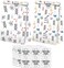 BonBeeDesign Science Party Favors Candy Bags with Stickers - Science Goodie Gift Treat Bags - Science Themed Birthday Party Supplies.