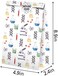 BonBeeDesign Science Party Favors Candy Bags with Stickers - Science Goodie Gift Treat Bags - Science Themed Birthday Party Supplies.