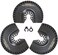 HEMUNC 3pcs Oscillating Tool Blades for Grout Removal Tile Mortar Concrete Masonry 1/8, Fit for Dewalt Milwukee Rockwell Bosch Dremel Ryobi Ridgid Multitool.