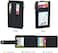 Chelmon Womens Wallet Slim RFID Blocking Bifold Multi Card Case Wallet with Zipper Pocket (Black Smooth.