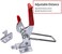 SKYCY 5-Pack 2000lbs Capacity Heavy Duty Toggle Clips Adjustable Latch U Bolt Self-lock Toggle Latch (A0431-5 PCS.