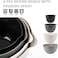 BoxedHome Classic Mixing Bowl Set, BPA Free Plastic, Microwave and Dishwasher Safe (Grey, Set of 4.
