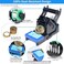 YIHUA X-2 Evolution Advanced Heat-Resistant Soldering Iron HolderStorage System with Solder Spool Holder, Brass Wool Tip Cleaner, Cleaning Sponge, Protective Edge, 5 Integrated Tip Storage Slots.