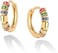 VACRONA Cubic Zirconia Huggie Earrings 14k Gold Plated Tiny Earrings Small Huggie Hoop Earrings Simple Lightweight Hoops Gift for Women, Metal, Cubic Zirconia.