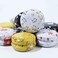 Rarapop 12 Pack Round Empty Hinged Tins Box, Mini Vintage Box Travel Tin Cans, 20ml Refillable Container Bottle for Candle, Lip Balm, Salve, Eye Shadow, Powder, Flower.