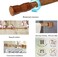 HILLHOME 2 Pack Small Tension Rods 15. 7 in to 28 Curtain Rods Window Rods in Extendable Width Spring Cupboard Bars for Kitchen Utensils, Closet, and Cabinet, Fit in The Spaces to Stay Up (brown.
