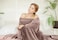 Utopia Bedding Fleece Blanket Queen Size Rose Pink 300GSM Luxury Bed Blanket Anti-Static Fuzzy Soft Blanket Microfiber (90x90 Inches.