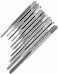 Yakamoz 10pcs Micro Taps Bits Mini Machine Screw Drill Tap Set Metric Thread Screws Plug Bit Small Tapping Bits Tool.