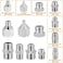 Hotop 14 Pieces Airbrush Adapter Set Airbrush Quick Disconnect Fittings Hose Quick Release Adapter for Air Compressor.