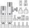 Hotop 14 Pieces Airbrush Adapter Set Airbrush Quick Disconnect Fittings Hose Quick Release Adapter for Air Compressor.