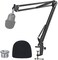 YOUSHARES Razer Seiren Mini Boom Arm with Pop Filter - Mic Stand with Foam Cover Windscreen Compatible with Razer Seiren Mini Streaming Microphone.