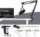 YOUSHARES MV7 Boom Arm with Pop Filter - Mic Stand with Foam Cover Windscreen Compatible with Shure MV7 and Shure MV7X Microphone.
