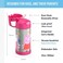 THERMOS FUNTAINER Water Bottle with Straw - 12 Ounce, Peppa Pig - Kids Stainless Steel Vacuum Insulated Water Bottle with Lid.