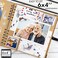 ألبوم قصاصات Bstorify 60 صفحة (8 × 8 بوصة) ورق كرافت بني سميك 200 جرام للمتر المربع، واقيات زوايا - ألبوم قصاصات، إغلاق بشريط - مثالي لألبومات القصاصات الخاصة بك، ومشاريع الفنون والحرف اليدوية.