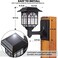 LeiDrail Solar Fence Lights, 2 Pack Solar Lights Outdoor Waterproof Lantern Warm White LED Wall Deck Post Landscape Lighting for Garden Yard Patio Front Door.