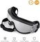 JIA.L Dog Goggles Medium or Large Dog Sunglasses Anti-UV Waterproof Windproof Glasses Dog Eyewear for Long Snout Dogs (Silver.