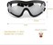 JIA.L Dog Goggles Medium or Large Dog Sunglasses Anti-UV Waterproof Windproof Glasses Dog Eyewear for Long Snout Dogs (Silver.