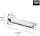 GROHE 13286001 Bauloop Tub Spout, Starlight Chrome.