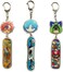 JCvCX 3pcs Dualside Skateboard Keychains Cute Skateboard Keychain Car Key Ring Tag, Multi-colored, One size.