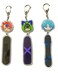 JCvCX 3pcs Dualside Skateboard Keychains Cute Skateboard Keychain Car Key Ring Tag, Multi-colored, One size.