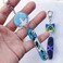 JCvCX 3pcs Dualside Skateboard Keychains Cute Skateboard Keychain Car Key Ring Tag, Multi-colored, One size.