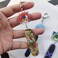 JCvCX 3pcs Dualside Skateboard Keychains Cute Skateboard Keychain Car Key Ring Tag, Multi-colored, One size.