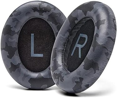 WC Wicked Cushions Upgraded Replacement Ear Pads for Bose 700 Noise Cancelling Headphones (NC700- Softer PU Leather, Luxurious Memory Foam, Added Thickness, Extra Durable Ear Cushions(Black Camo.