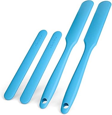 Nicpro Silicone Stir Sticks Kit, 2 PCS Silicone Resin Popsicle Sticks2 PCS Silicone Spatula Scraper for Mixing Resin, Wax, Paint, Epoxy, DIY Crafts.