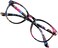 VisionGlobal Blue Light Blocking Glasses for Women/Men, Computer Reading, Stylish Oval Frame.