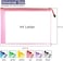 Hutou 6 Pack Mesh Zipper Pouch Document Bag Waterproof Zip File Folders for School Office Supplies Travel Storage Bags (Colorful.