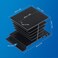 CGELE 3PCS Aluminum Heat Sink SSR Dissipation for Single Phase Solid State Relay 10A,25A,40A Black Radiator.