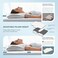 ZAMAT Adjustable Cervical Memory Foam Pillow, Odorless Neck Pillows for Pain Relief, Orthopedic Contour Pillows for Sleeping with Cooling Pillowcase, Bed Support Pillow for Side, Back, Stomach Sleeper