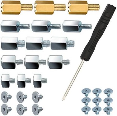 SGTKJSJS PCIe NVMe M. 2 SSD Mounting Screws Kit for Asus Gigabyte ASRock Msi Motherboards, 30pcs.
