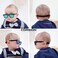 COASION Bendable Flexible Polarized Newborn Baby Sunglasses with Strap for Infant Boys Girls Age 0-12 Months (Matte Black/Gray.