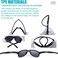 COASION Bendable Flexible Polarized Newborn Baby Sunglasses with Strap for Infant Boys Girls Age 0-12 Months (Matte Black/Gray.
