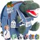 Naturally KIDS Kids Backpack for Girls Boys w Stuffed Animal.