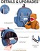 Naturally KIDS Kids Backpack for Girls Boys w Stuffed Animal.