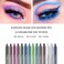 LOKFAR 14 Colors Eyeliner Pen Set, Pearl Metallic Eyeshadow Pencil, Matte Glitter Colored Liner Kit, Long Lasting Professional Makeup Set for Women.
